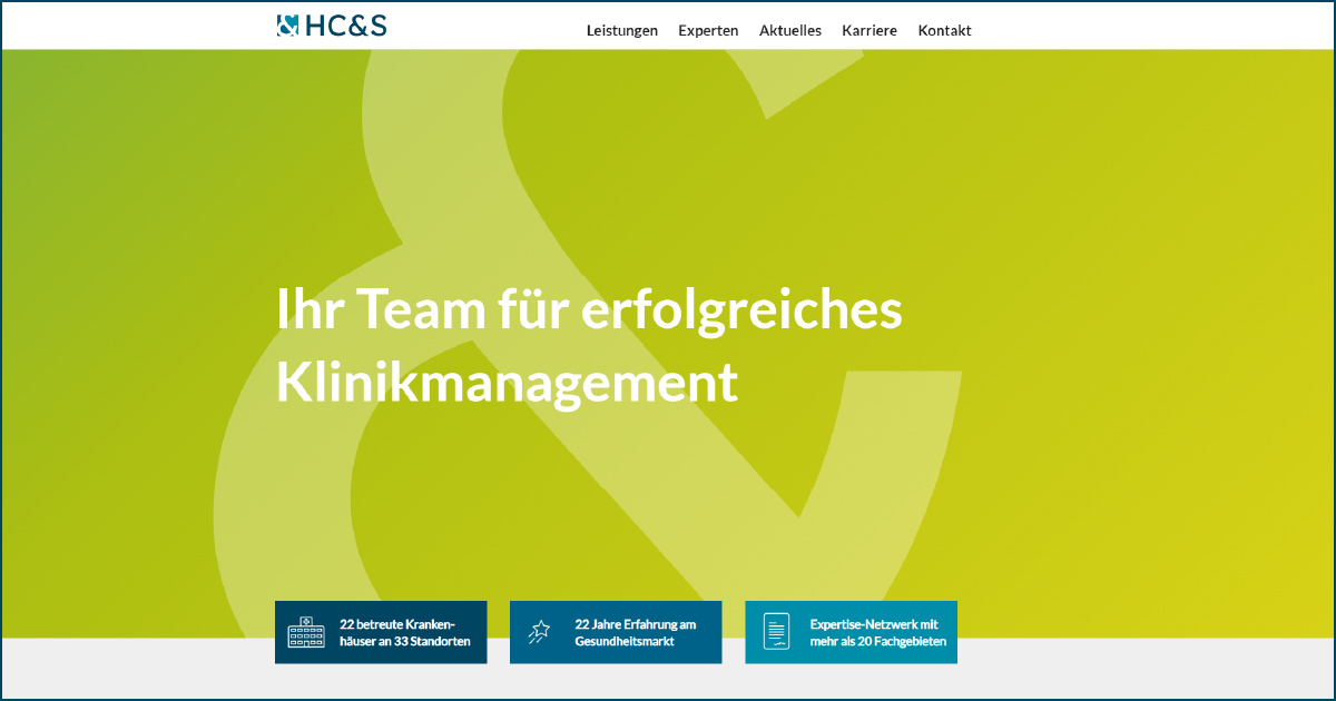 Pressemitteilung: HC&S mit neuer Website